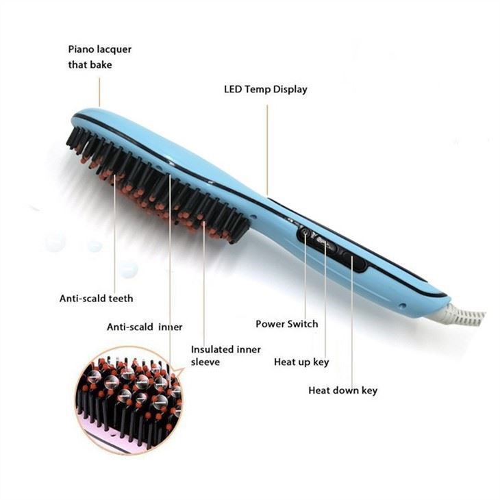 Cíor Curler Scuab Straightener Triomadóir Gruaige